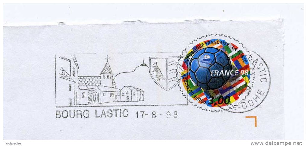 FLAMME 63 BOURG LASTIC   3139-E1   17 /8/ 1998   N° 789 PRET A POSTER LETTRE ENTIERE - Mechanical Postmarks (Advertisement)