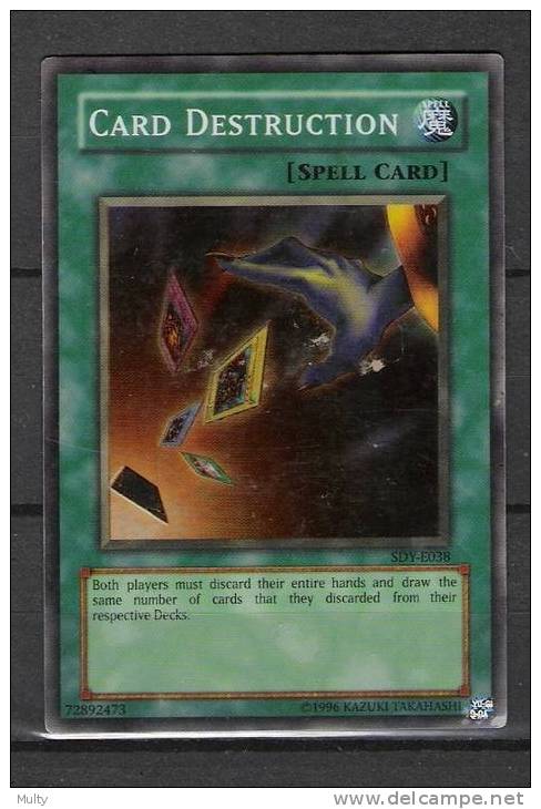 Card Destruction Spell Card - Yu-Gi-Oh