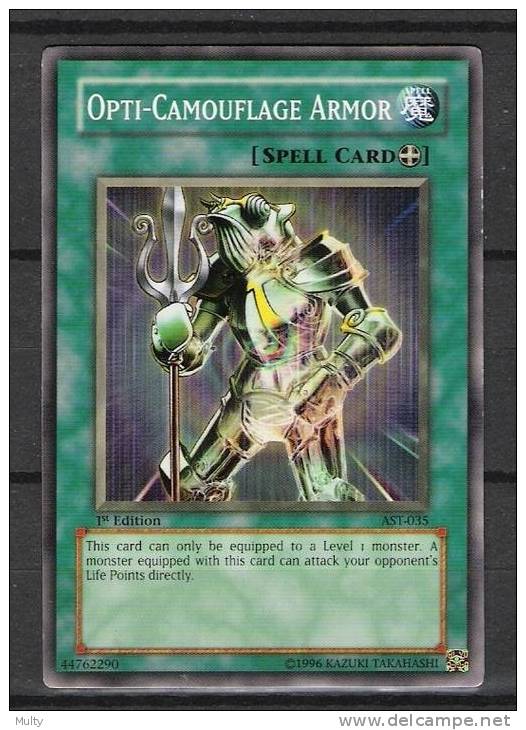 Opti Camouflage Armor Spell Card - Yu-Gi-Oh