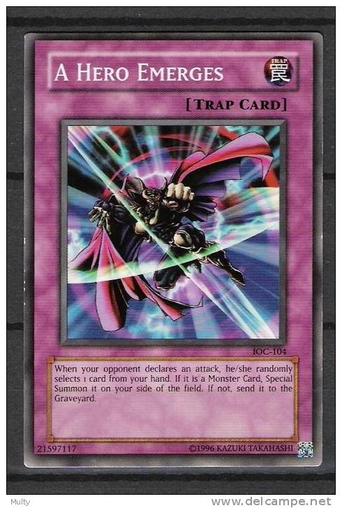 A Hero Emerges Trap Card - Yu-Gi-Oh