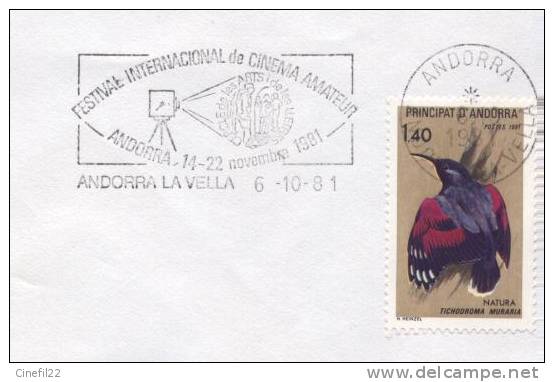 Andorre, Festival International De Cinéma Amateur, Andorre La Vieille, 1981, Sur Lettre - Cinema