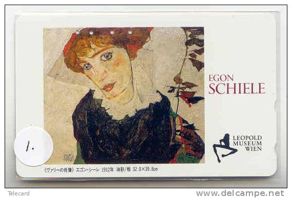 EGON SCHIELE (1) LEOPOLD MUSEUM WIEN MAHLEREI PEINTURE PAINTING Auf Telefonkarte. RARE! - Malerei