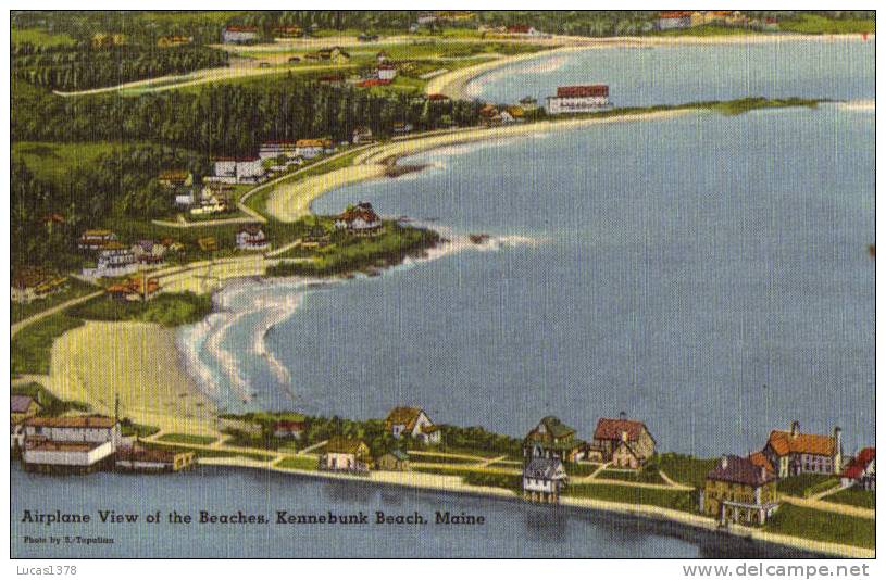 AIRPLANE VIEW OF THE BEACHES / KENNEBUNK BEACH / 1959 - Kennebunkport