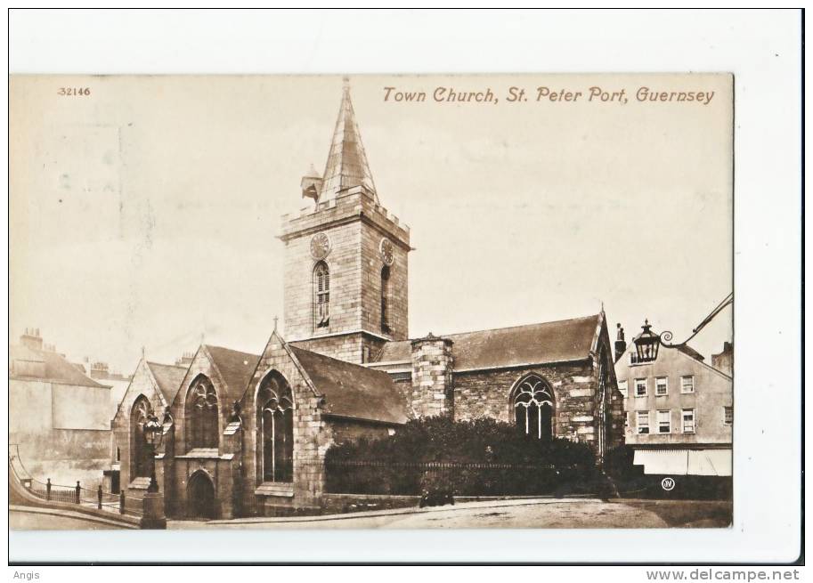 CPA---- ANGLETERRE---GUERNSEY---TOWN CHURCH,ST PETER PORT - Guernsey