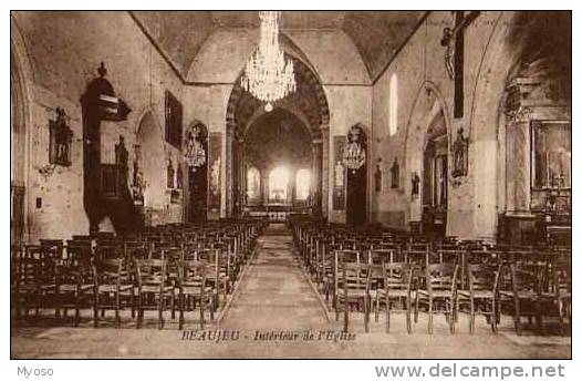 69 BEAUJEU Intérieur De L´Eglise - Beaujeu