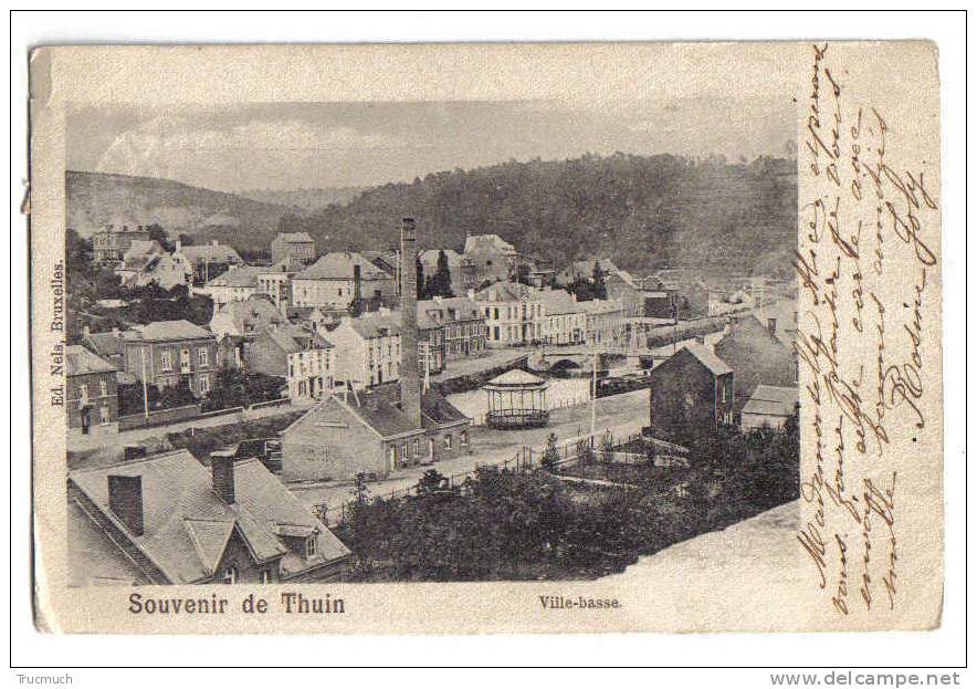 C1889 - Souvenir De THUIN  - Ville-basse - Thuin