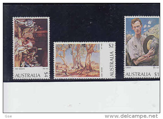 AUSTRALIA 1974  -  Yvert 531/33  Arte - Pittura - Quadri - Neufs
