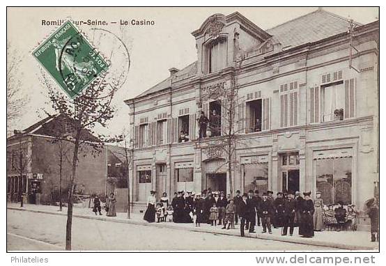 ROMILLY  LE CASINO 1908 - Romilly-sur-Seine