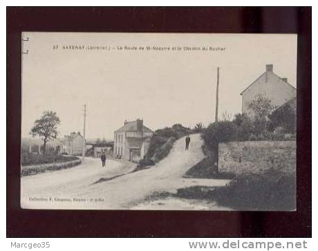 22546 Savenay Route De St Nazaire & Chemin Du Rocher édit.chapeau N° 37  Animée Belle Carte - Savenay