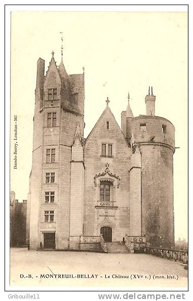 MONTREUIL - BELLAY  -  LE CHATEAU ( XVè) - Montreuil Bellay