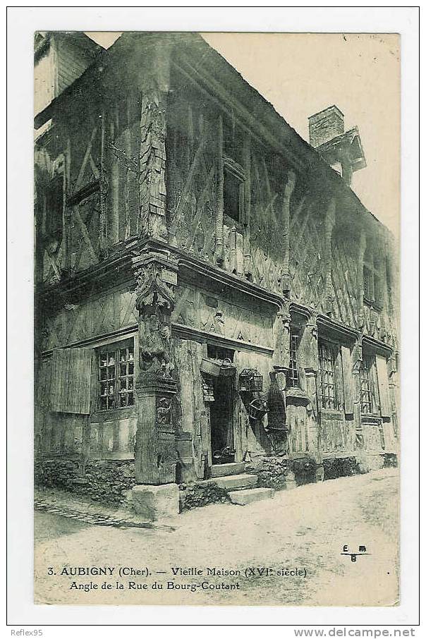 AUBIGNY - Vieille Maison - Angle De La Rue Du Bourg Coustant - Aubigny Sur Nere