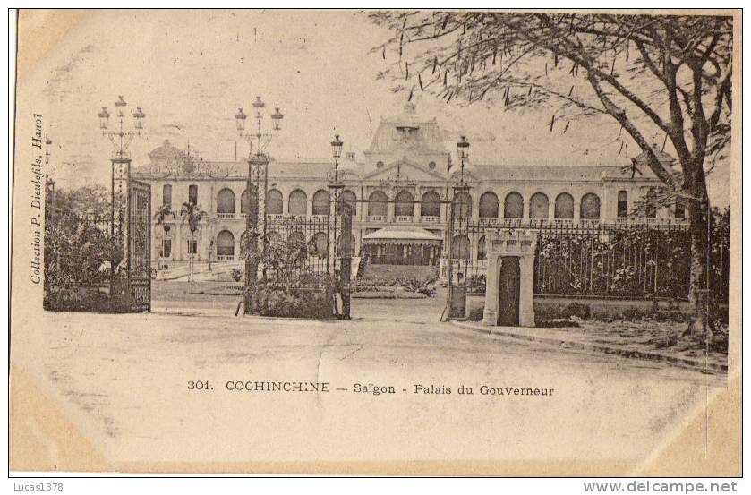 COCHINCHINE / SAIGON / PALAIS DU GOUVERNEUR / DOS NON DIVISE - Viêt-Nam