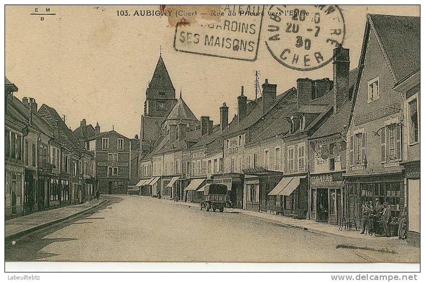 AUBIGNY (Cher) - Rue Du Prieuré Vers L'église - Aubigny Sur Nere
