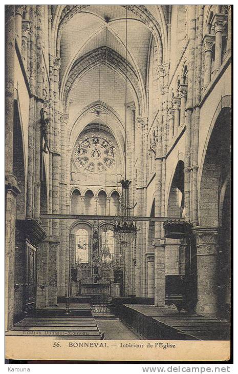 28 - BONNEVAL - Intérieur De L'Eglise - Bonneval