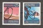 Italie 1968 YT 1017-1018 **  Championnats Internationaux Sur Piste Et Sur Route Vélo - Ciclismo
