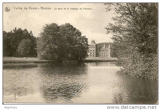 NISMES : Le Parc Et Le Chateau - Edition Regnier-Fooz, Grand-Hôtel, Lismes - Cachet De La Poste 1909 - Viroinval