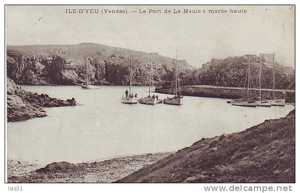 Dép 85 - Bateaux De Pêche - K461 - Ile D'Yeu - Le Port De La Meule à Marée Haute - état - Ile D'Yeu