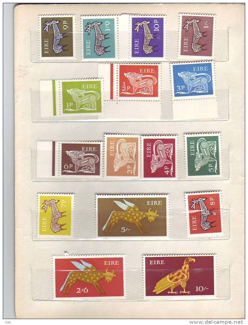 IRLANDA 1968/-69 - Yvert 211/226** - Serie Corrente - Nuevos