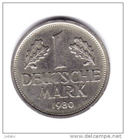 1 Mark 1980f        Allemagne - 1 Mark