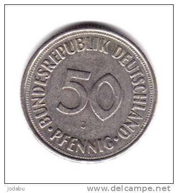 50 Pfenning 1969j          Allemagne - 50 Pfennig
