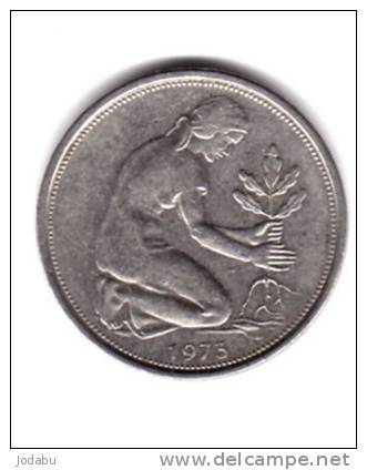 50 Pfenning 1972j          Allemagne - 50 Pfennig
