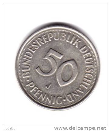 50 Pfenning 1975j          Allemagne - 50 Pfennig