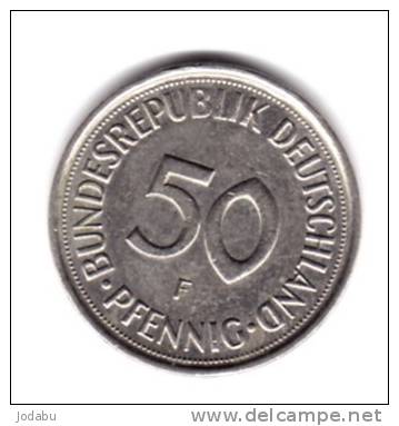 50 Pfenning 1989f               Allemagne - 50 Pfennig