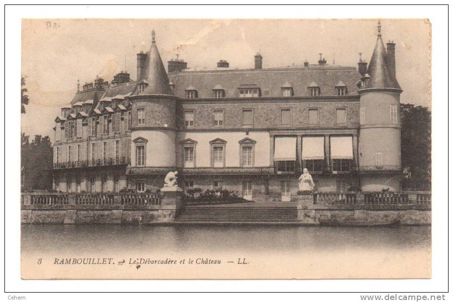 RAMBOUILLET 78 LE DEBARCADERE ET LE CHATEAU - Rambouillet (Kasteel)