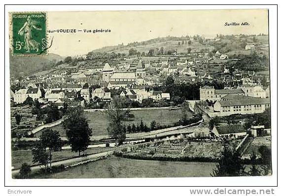 Cpa CHAMBON Sur Voueize Vue Generale -ed Surillon - Chambon Sur Voueize