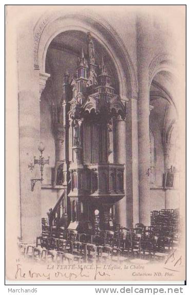 LA FERTE MACE . L'église,la Chaire - La Ferte Mace