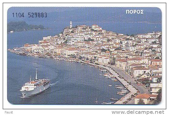 OLD CARD   06/96  X0211  The Island Of Poros  #1104 - Griechenland
