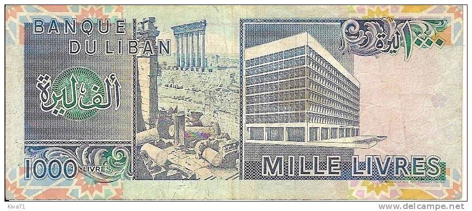 1000 Livres  "LIBAN" 1992  Bc 62 - Lebanon