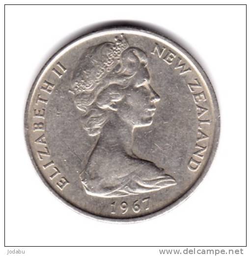 20 Cents 1967  Nouvelle-zélande - Neuseeland