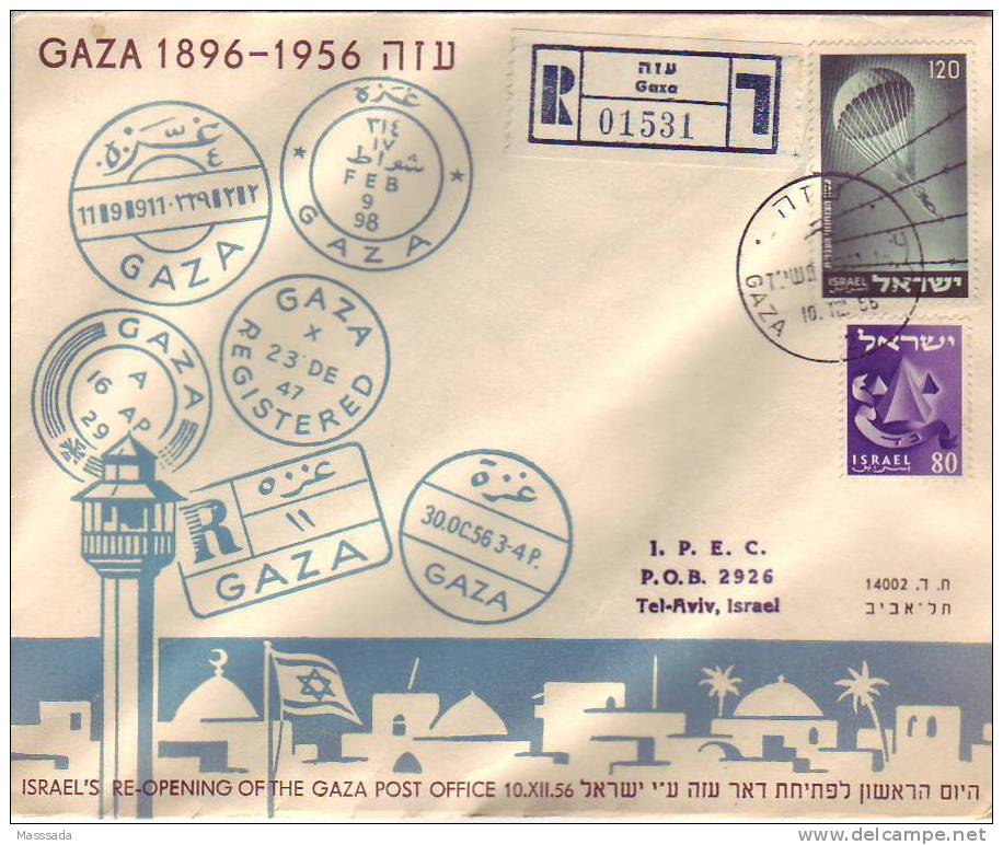 ISRAEL  REGISTERED COVER GAZA - Lettres & Documents