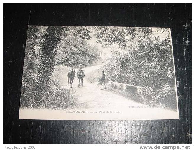 VALMONDOIS - LE PONT DE LA RAVINE - HOMME A CHEVAL - 95 VAL D´OISE - Carte Postale De France - Valmondois