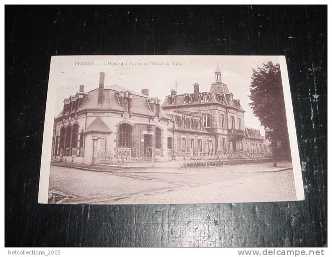 PERSAN - L'HOTEL DES POSTES ET L'HOTEL DE VILLE - 95 VAL D´OISE - Carte Postale De France - Persan