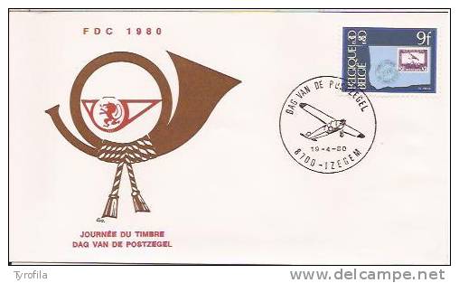 België  FDC  1970  Izegem   Dag Van De Postzegel 1980 - 1971-1980
