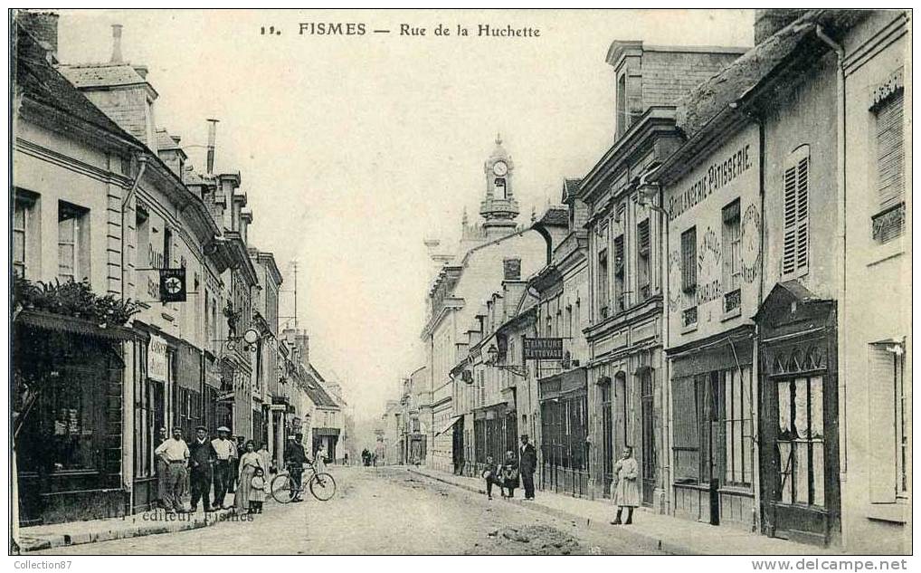 51 - MARNE - FISMES - RUE De La HUCHETTE - BOULANGERIE CHARLIER - CAFE - Fismes