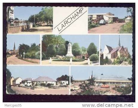 53 Larchamp Mayenne Notre Bourg édit.herault Multivue Scierie Usine Lebansais Belle Cpsm - Larchamp