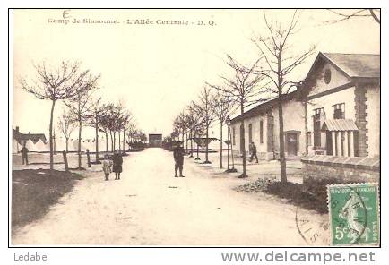 7960 - Camp De SISSONNE, L'allée Centrale - 1914 - Sissonne