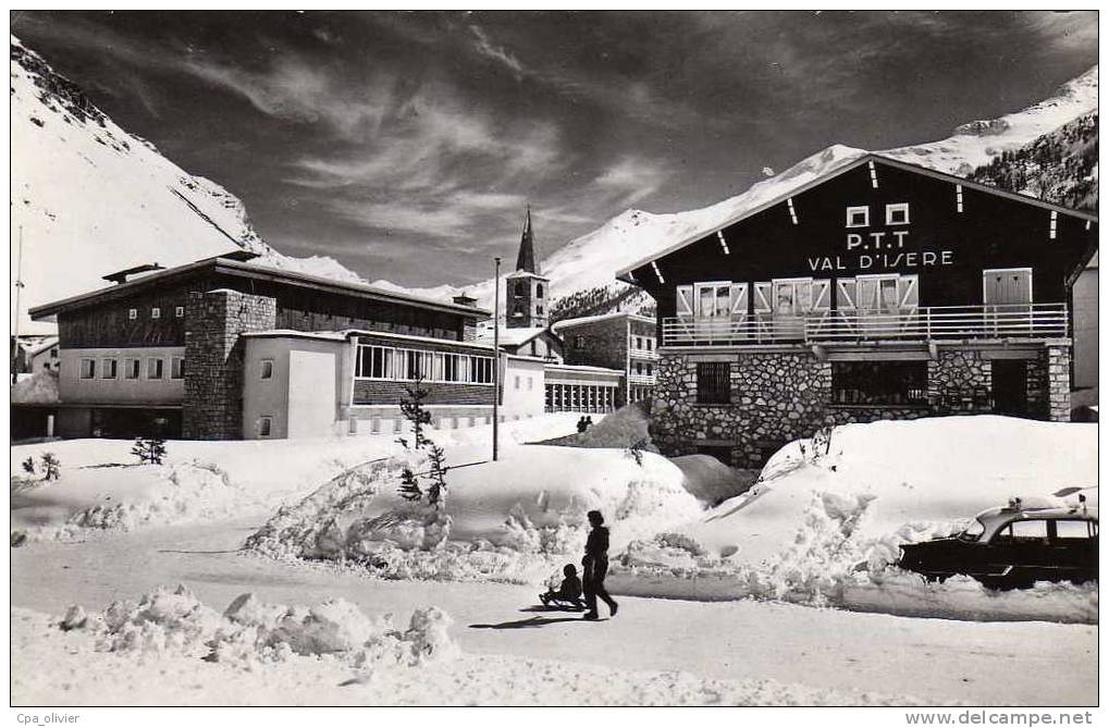 73 VAL ISERE Club, Animée, Poste, Ed Moult 50, CPSM Petit Format, 195? - Val D'Isere