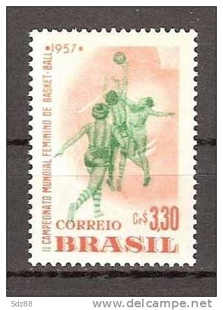 Brésil *1957  YT 634  2° Coupe Du Monde De Baskett-ball Féminin  Sport - Baloncesto