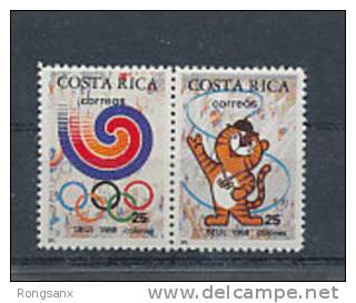 1988 COSTA RICA OLYMPIC GAME 2V - Ete 1988: Séoul