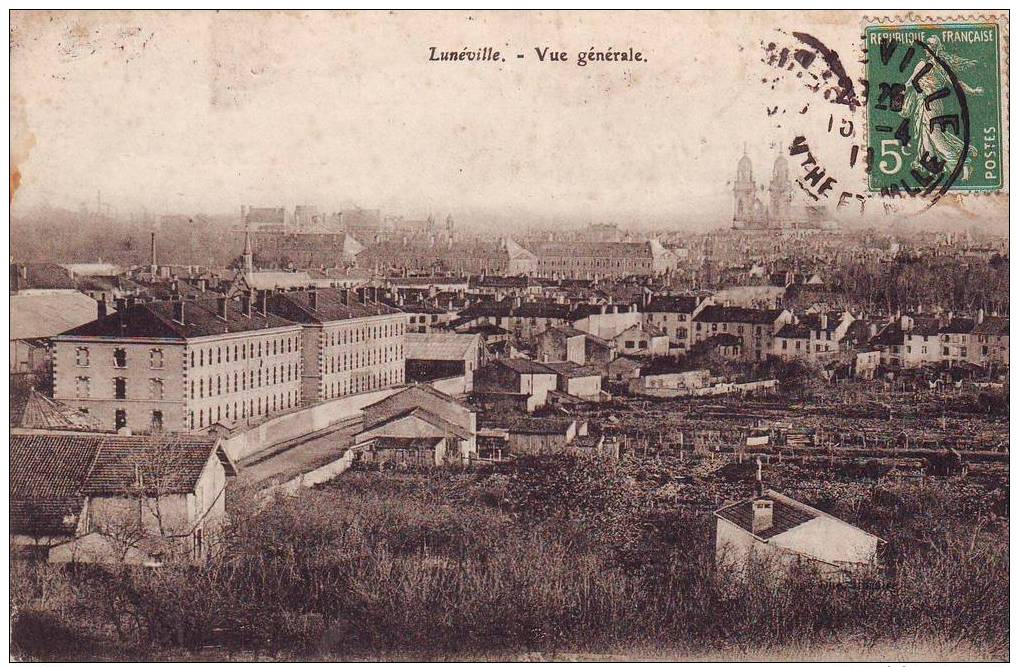 54 LUNEVILLE  Vue Générale   1913 - Luneville