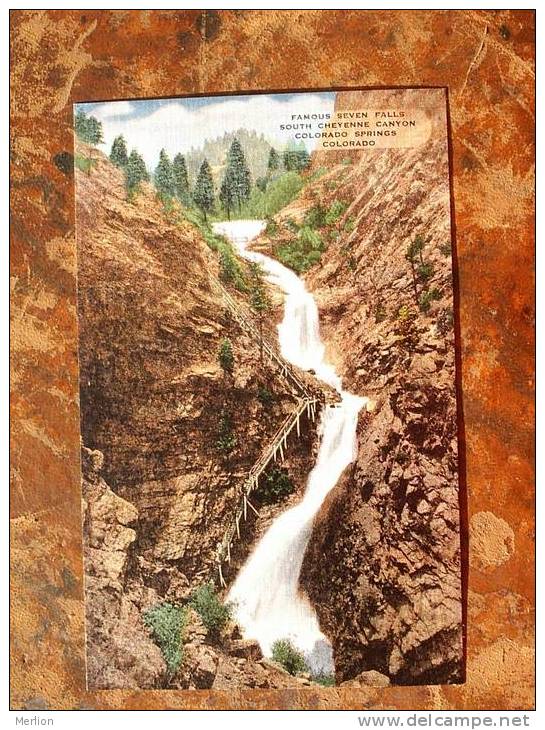 Colorado Springs Seven Falls South Cheyenne Canyon Colorado   Cca 1940  EF  D9873 - Colorado Springs