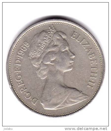 10 Pence Grande Bretagne 1969 - 10 Pence & 10 New Pence