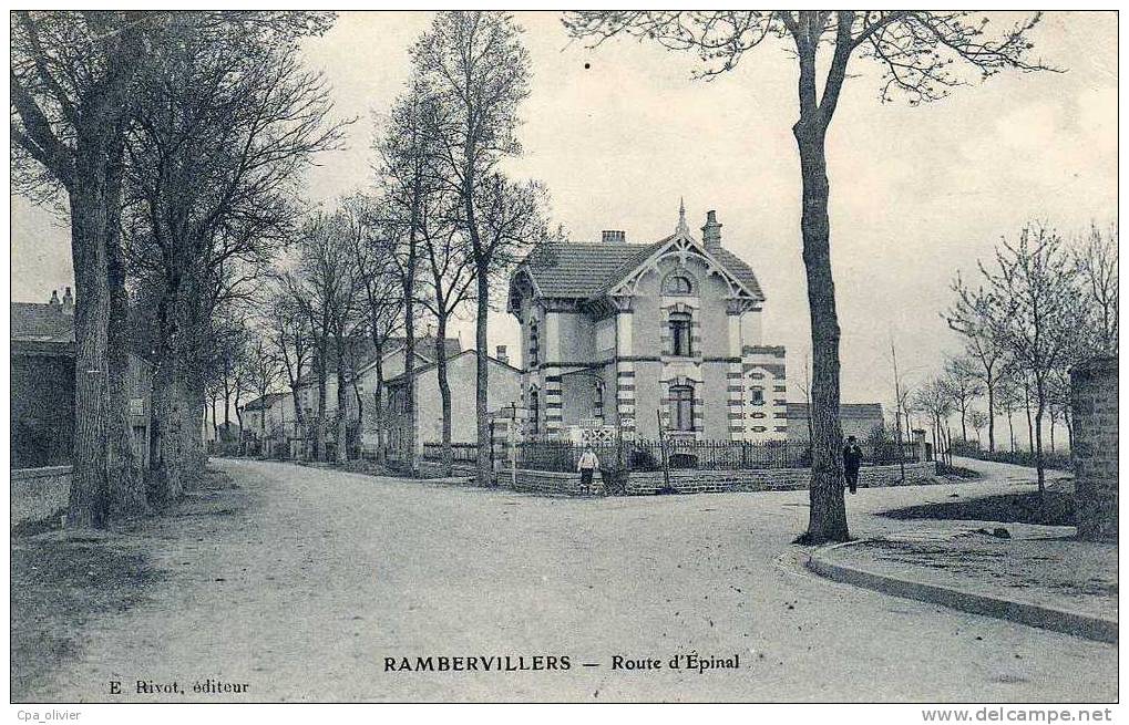 88 RAMBERVILLERS Route D´Epinal, Villa, Ed Rivot, 1906 - Rambervillers