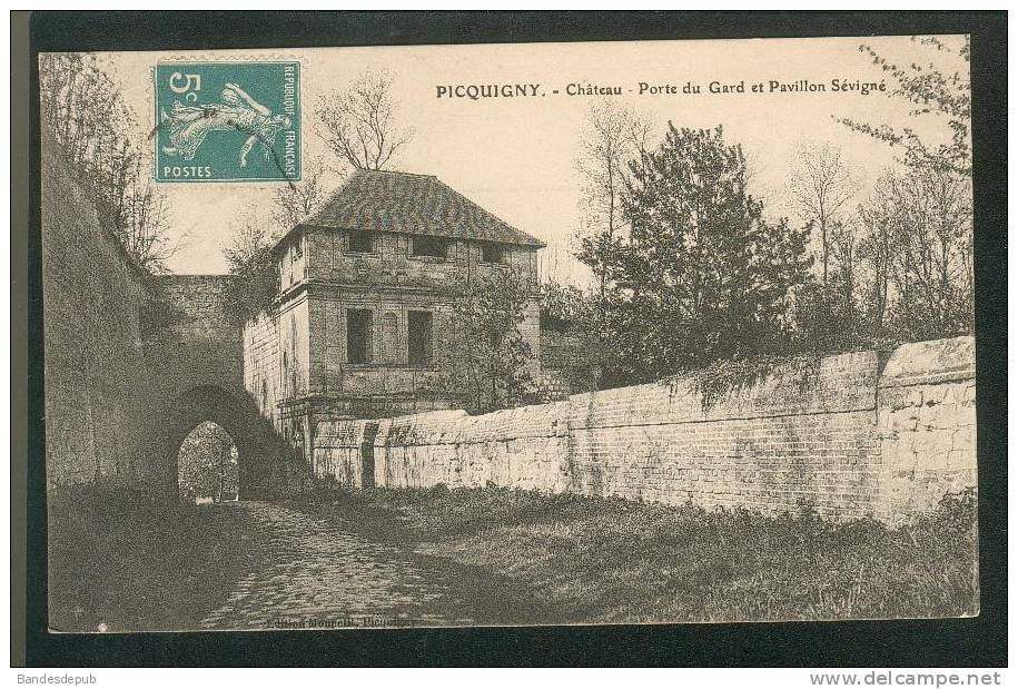 Picquigny (80) - Le Château - Porte Du Gard Et Pavillon Sévigné (Ed. Monpetit) - Picquigny