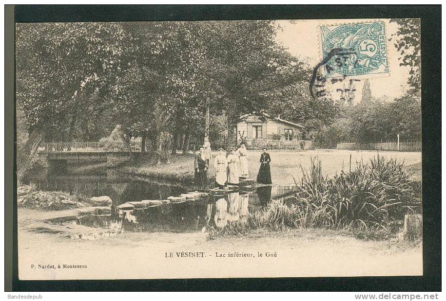 Le Vésinet (78) - Le Lac Inférieur - Le Gué ( Animée éd. P. Nardot) - Le Vésinet