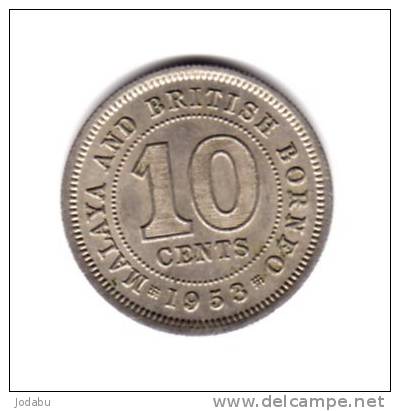 10cents 1953  Malésie - Malesia